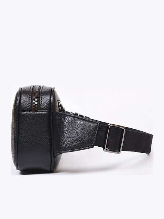 Leather Waist Bag Black