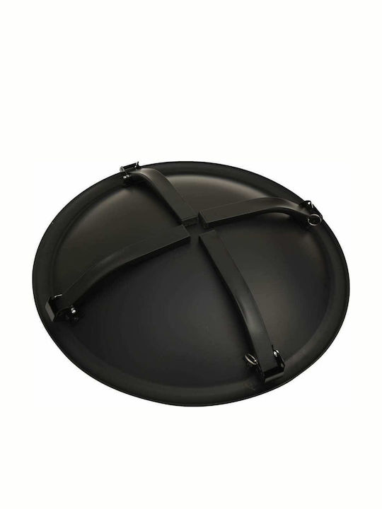 vidaXL Focar În aer liber din metal Negru 56x56x49cm