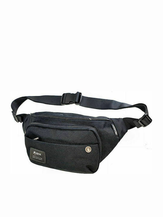 Leastat Men's Waist Bag Black