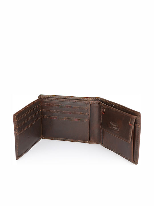 Salamanca Leather Men's Wallet Classic Tabac Brown