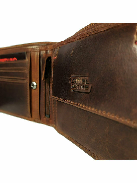 Salamanca Leather Men's Wallet Classic Tabac Brown