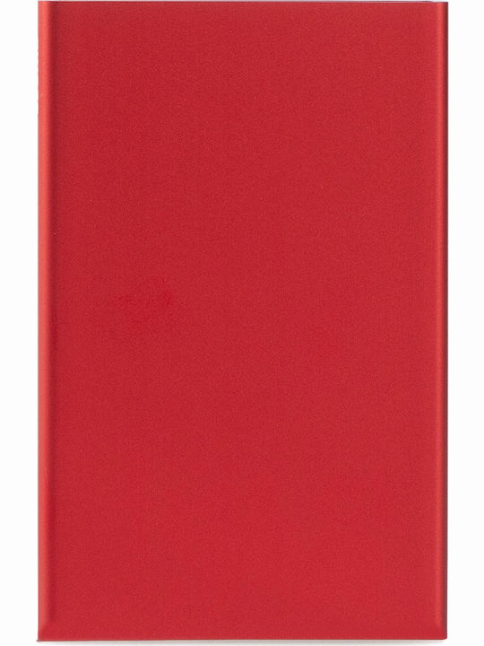 Cardprotector Portofel bărbătesc Carduri cu RFID și mecanism Slide Roșu