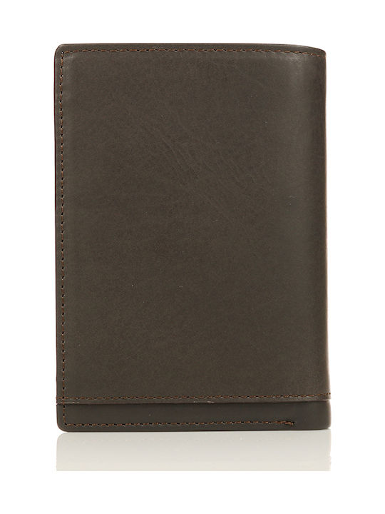 Leather Men's Wallet with RFID Brown