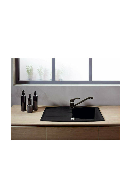 Ferro Freya Μπαταρία Κουζίνας Πάγκου Graphite Black
