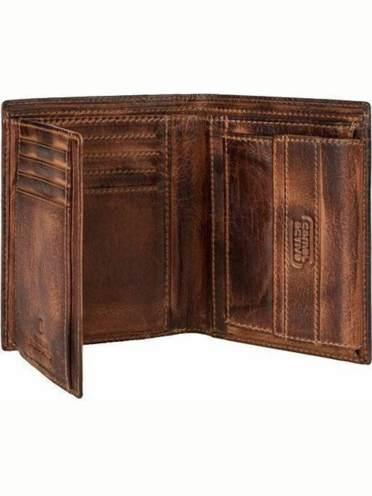 Melbourne Leather Men's Wallet Classic Tabac Brown