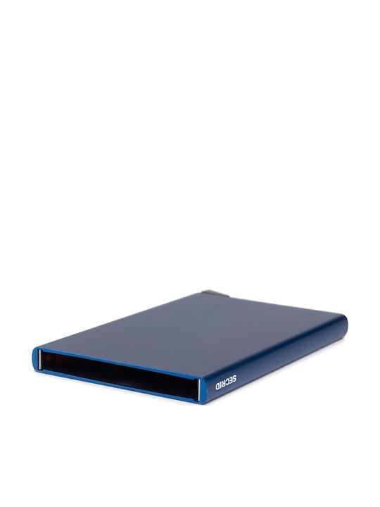 Cardslide Men's Wallet Cards with RFID and Slide Mechanism CS Blue