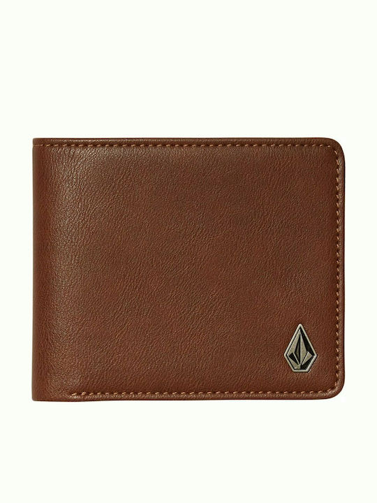 Slim Stone Large Men's Wallet Classic Tabac Brown