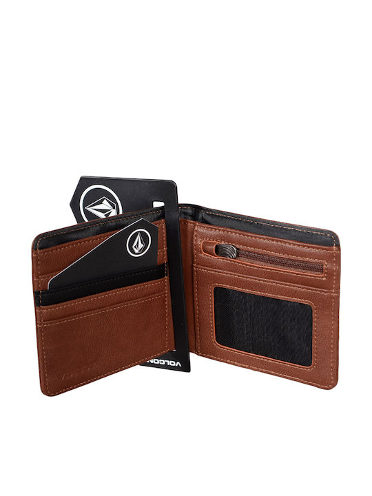 Slim Stone Large Men's Wallet Classic Tabac Brown