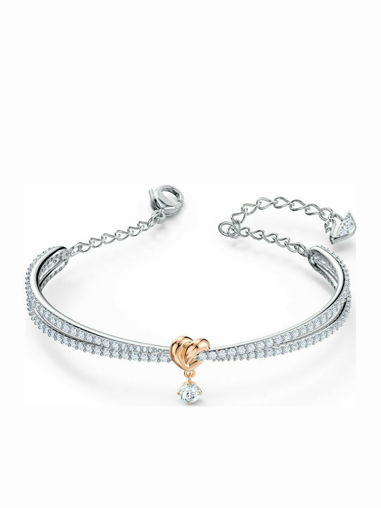 Swarovski Lifelong Heart Medium Γυναικείο Σετ Βραχιόλια Ριβιέρα με σχέδιο Καρδιά