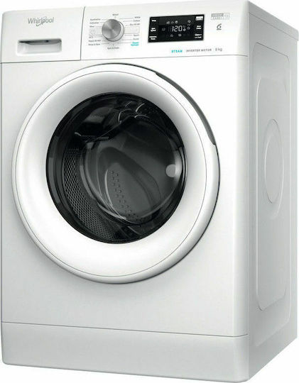 Whirlpool Washing Machine 9kg with Steam Technology 1400 Rounds 6th Sense FFB 9448 WV EE