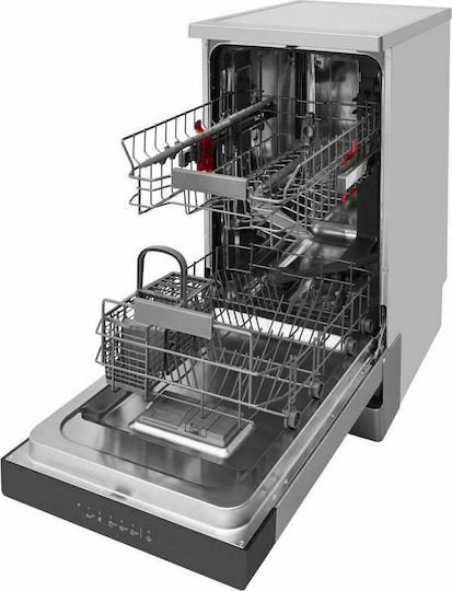 Whirlpool Freistehender Geschirrspüler für 10 Gedecke B45xH85cm Inox