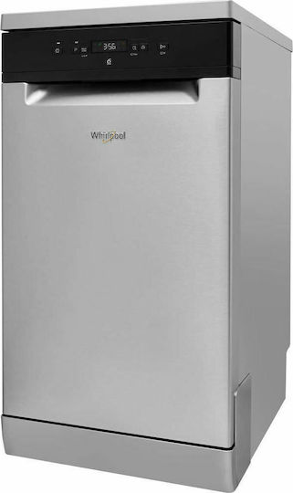 Whirlpool Freistehender Geschirrspüler für 10 Gedecke B45xH85cm Inox