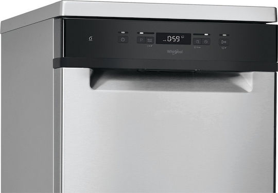 Whirlpool Freistehender Geschirrspüler für 10 Gedecke B45xH85cm Inox
