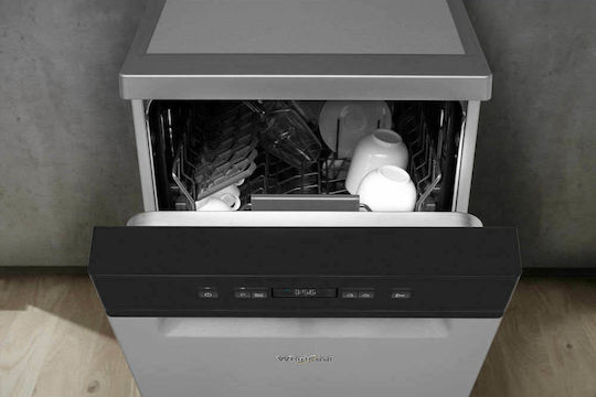 Whirlpool Freistehender Geschirrspüler für 10 Gedecke B45xH85cm Inox