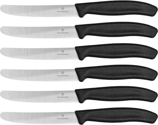 Victorinox Swiss Classic Μαχαίρια Γενικής Χρήσης από Ανοξείδωτο Ατσάλι 11cm 6τμχ