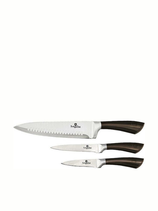 Berlinger Haus Knife Set of Stainless Steel Shiny Black BH-2667 3pcs