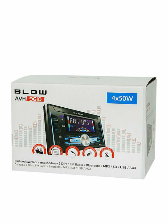 Blow Sistem Audio Auto 2DIN (Bluetooth/USB/AUX)