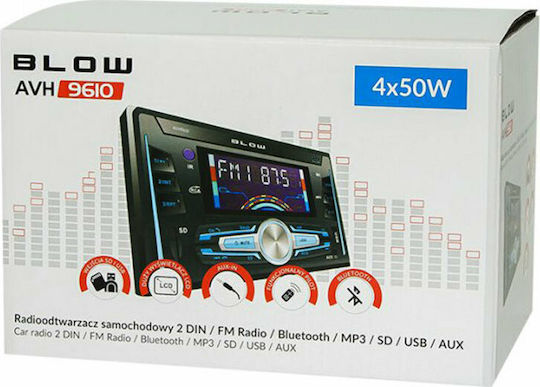 Blow Ηχοσύστημα Αυτοκινήτου 2DIN (Bluetooth/USB/AUX)