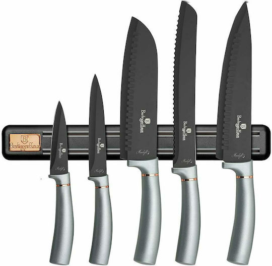 Berlinger Haus Moonlight Collection Knife Set with Block from Stainless Steel 5pcs