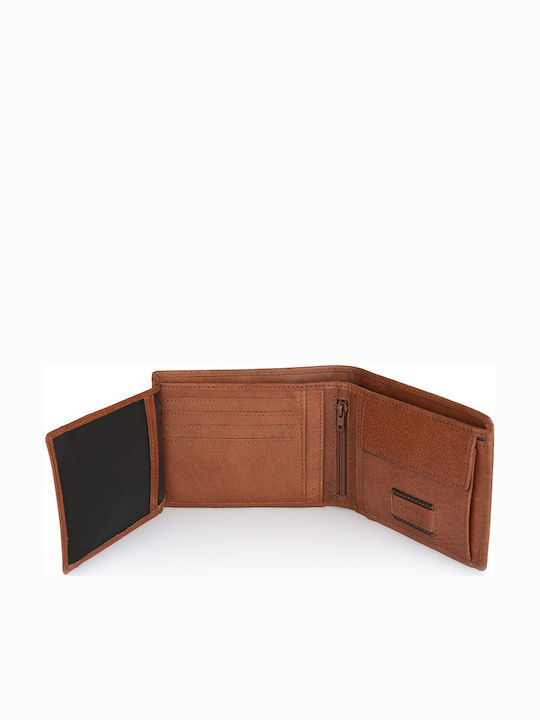 Panama Leather Men's Wallet Classic Tabac Brown