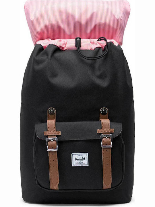 Herschel Little America Mid-Volume Υφασμάτινο Σακίδιο Πλάτης Μαύρο 17lt