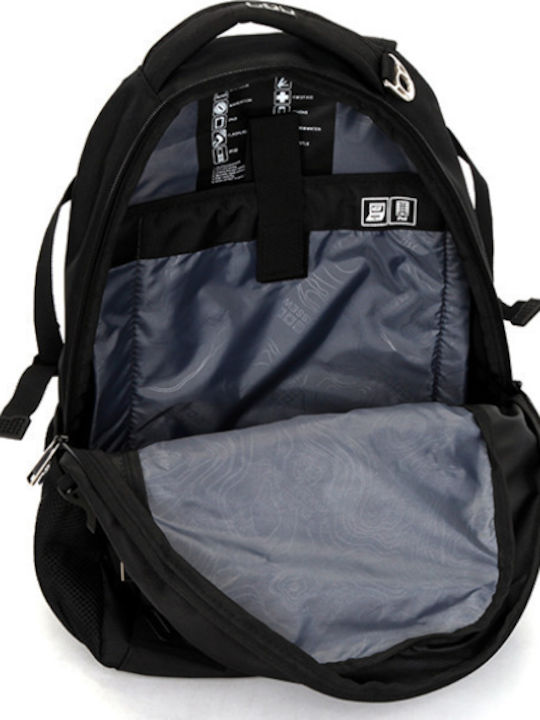 Suissewin Backpack Αδιάβροχο 26lt Μαύρο
