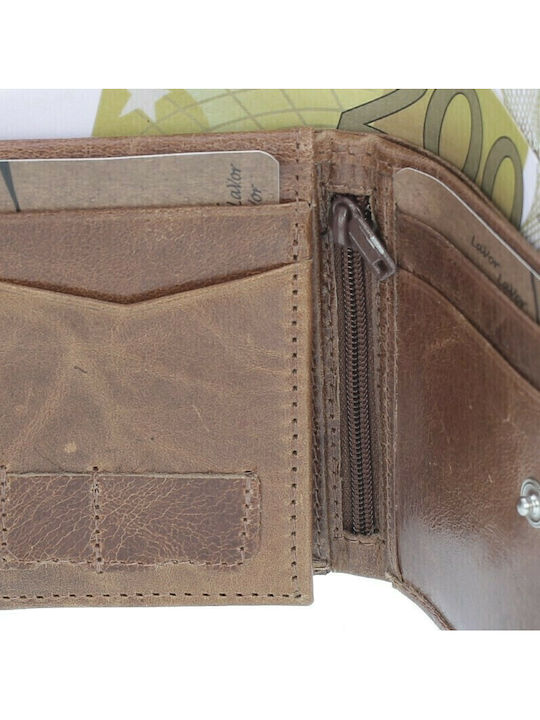 Leather Men's Wallet Classic with RFID Hunter
