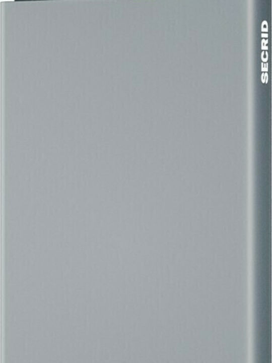 Cardprotector Titanium Men's Wallet Cards with RFID and Slide Mechanism Gray