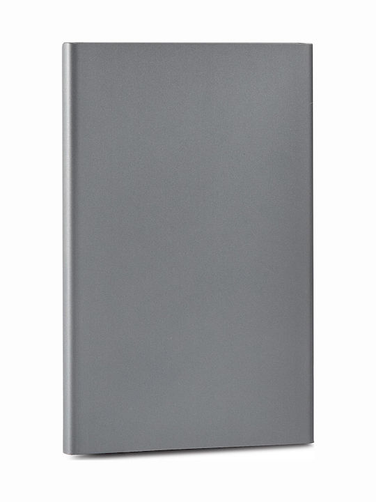 Cardprotector Titanium Men's Wallet Cards with RFID and Slide Mechanism Gray