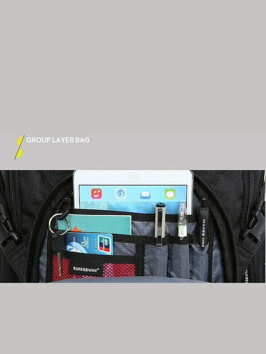Suissewin Backpack 28lt Μαύρο
