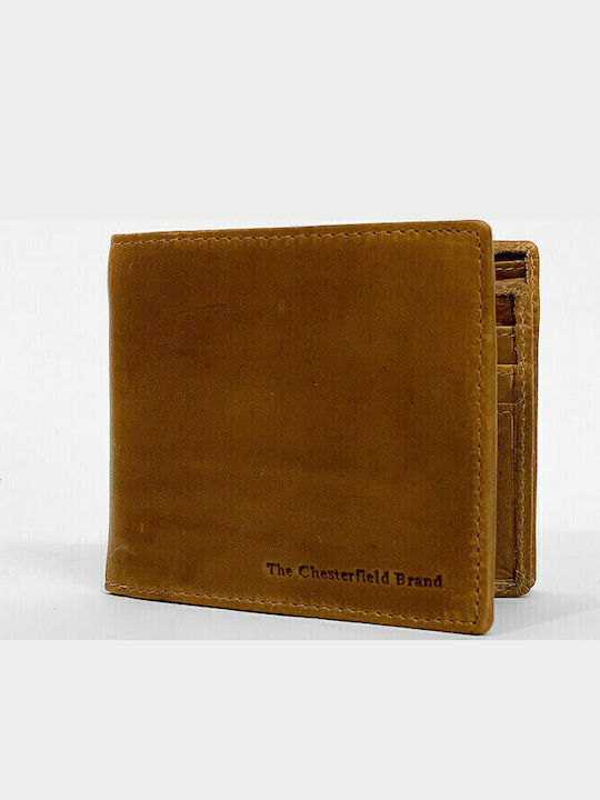 Leather Men's Wallet Classic Tabac Brown