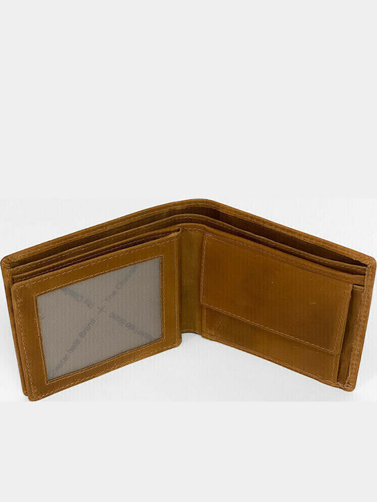 Leather Men's Wallet Classic Tabac Brown