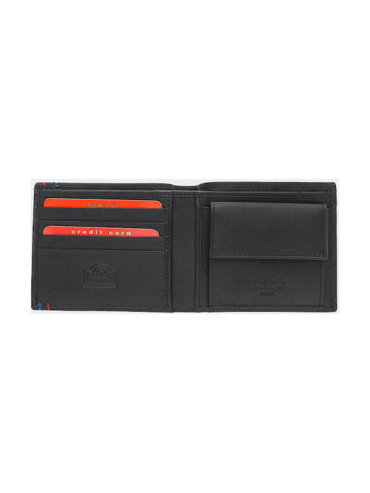 Δερμάτινο Ανδρικό Πορτοφόλι με RFID Μαύρο