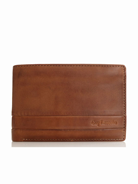 Leather Men's Wallet Classic Tabac Brown