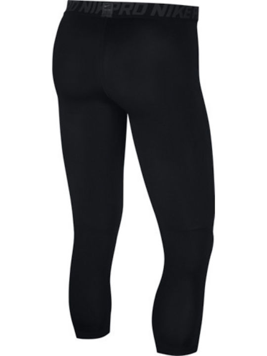 Nike Pro 3/4 Training Tights Men's Sports Capri Leggings Black