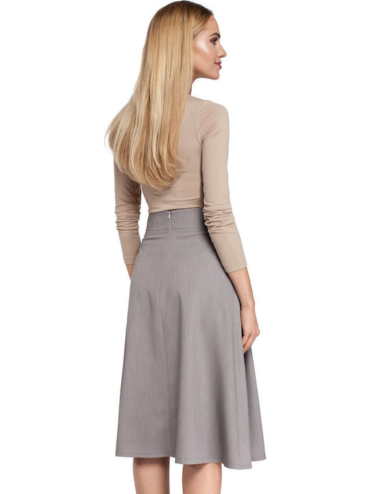 MOE M302 Midi Skirt in Gray color MOE302