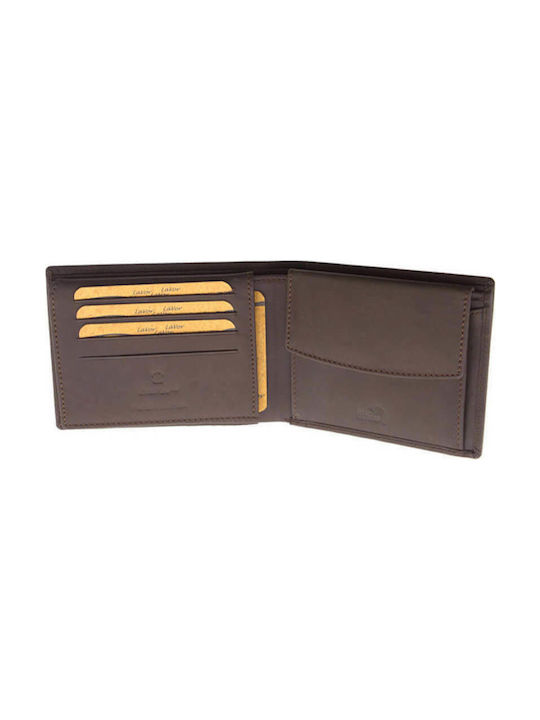 Leather Men's Wallet with RFID Brown