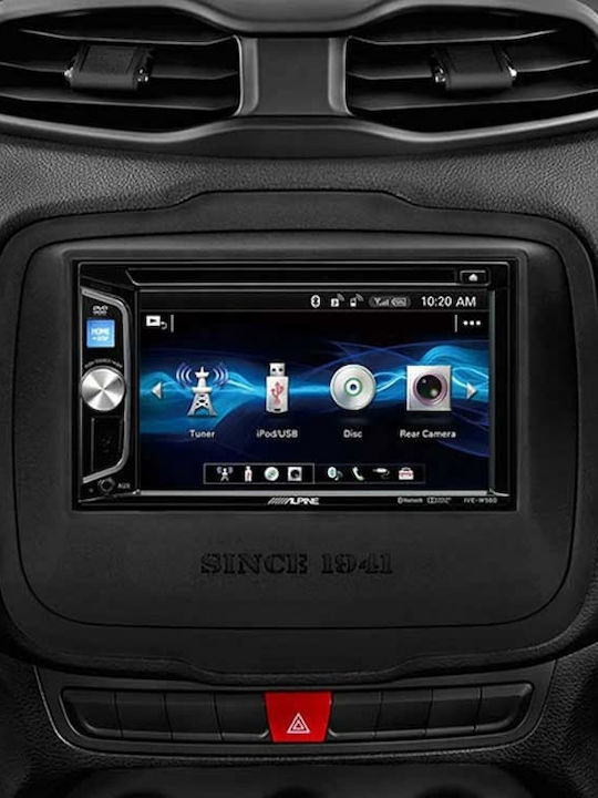 Alpine Ηχοσύστημα Αυτοκινήτου 2DIN (Bluetooth/USB/AUX/WiFi/GPS/Apple-Carplay/Android-Auto/CD) με Οθόνη Αφής 6.2"