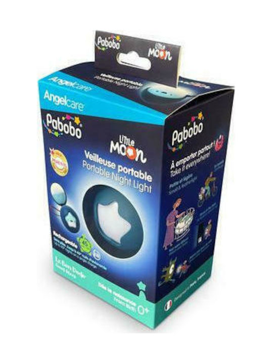 Pabobo Nachtlichter Für Das Kinderzimmer Little Moon Usb Blau Kalt