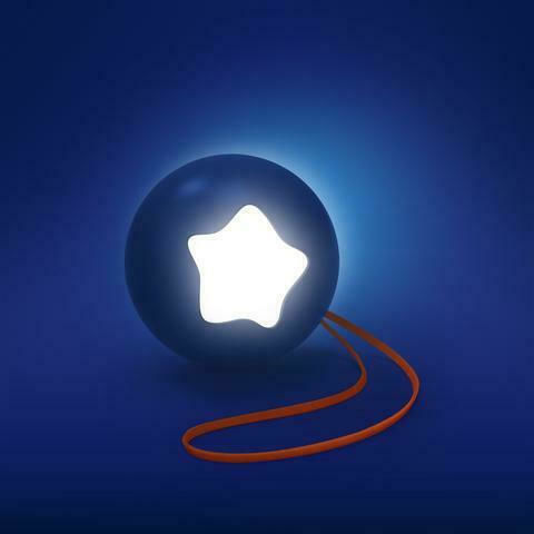Pabobo Φωτάκι Νυκτός Little Moon USB Μπλε Ψυχρό