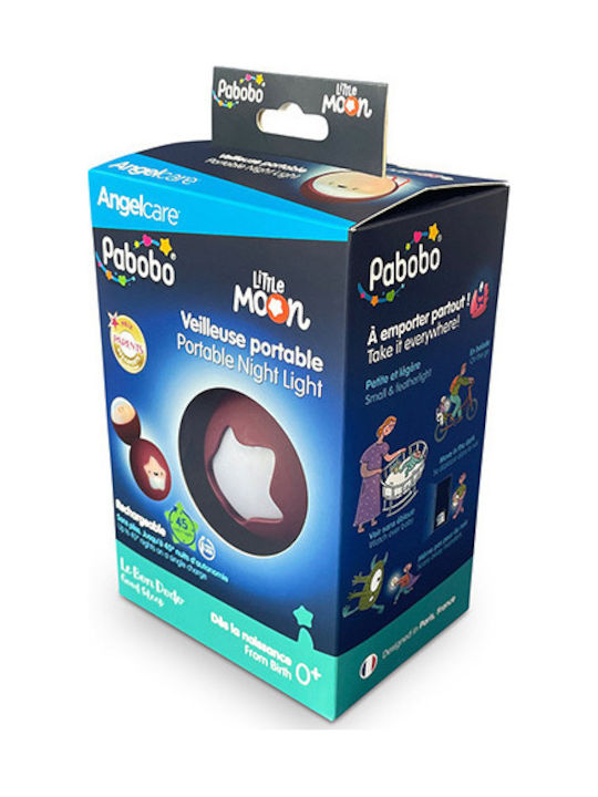 Pabobo Nachtlichter Für Das Kinderzimmer Little Moon Usb Rosa Kalt