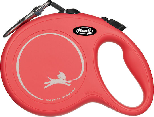 Flexi Foldable Dog Leash/Lead Strap Large in Red color 5m up to 50kg