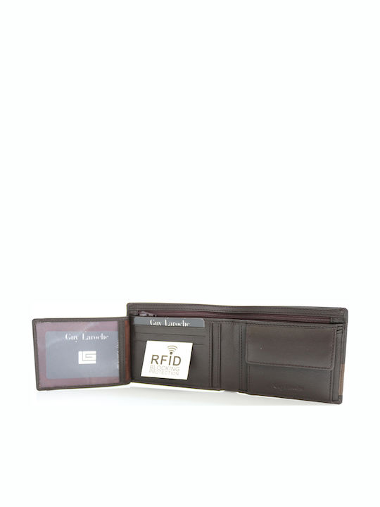Leather Men's Wallet Classic with RFID Brown