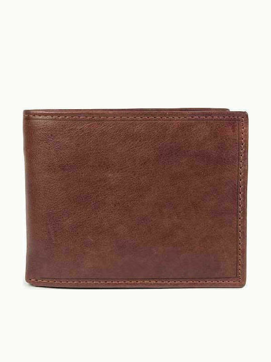 AN Leather Men's Wallet Classic Tabac Brown
