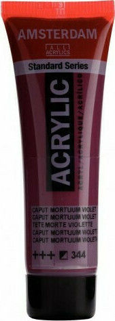 Royal Talens Amsterdam All Acrylics Standard Acrylic Paint Set Caput Mortuum Violet 344 20ml 1pcs 17043440