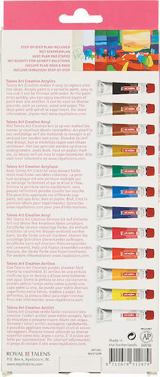 Royal Talens Art Creation Acrylic Acrylic Paint Set in Multicolour color 12ml 12pcs