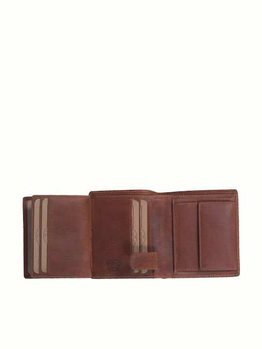 Leather Men's Wallet Classic Tabac Brown