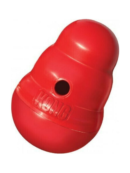 Kong Wobbler Εκπαιδευτικό Παιχνίδι Σκύλου Small 17εκ. Κόκκινο
