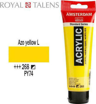 Royal Talens Amsterdam All Acrylics Standard Acrylic Paint Set Azo Yellow Light 268 120ml 1pcs 17092682