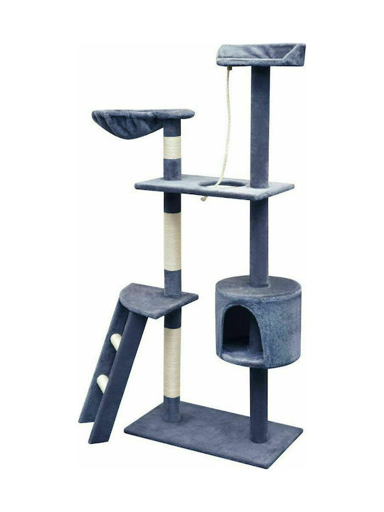 vidaXL Cat Scratching Post Cat Tree In Blue Colour 97x40x150 cm